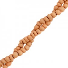 Coconut beads disc 4mm Peach